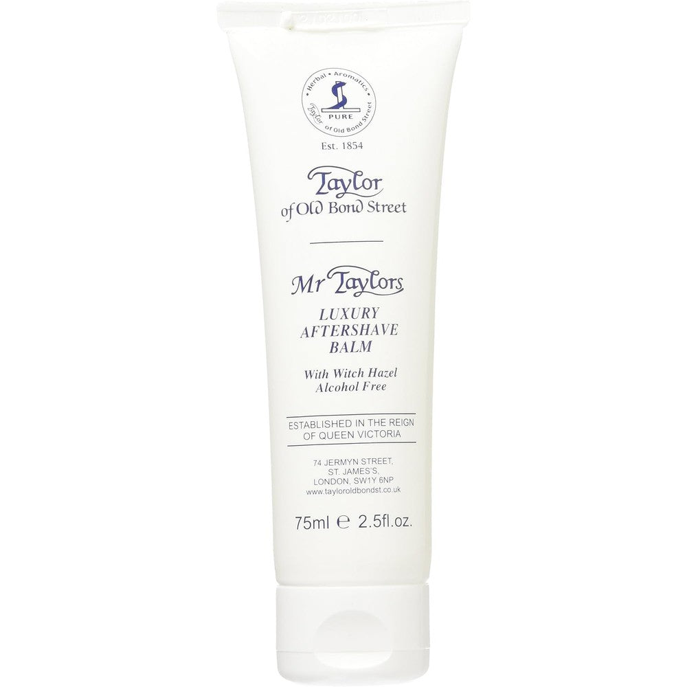 Taylor of Old Bond Street Mr Taylor Luxury Aftershave Balm front view package tube