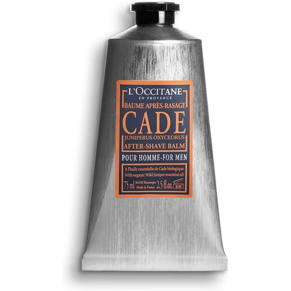 L'Occitane Cade Comforting After-Shave Balm front view of the premium 75ml tubes packaging