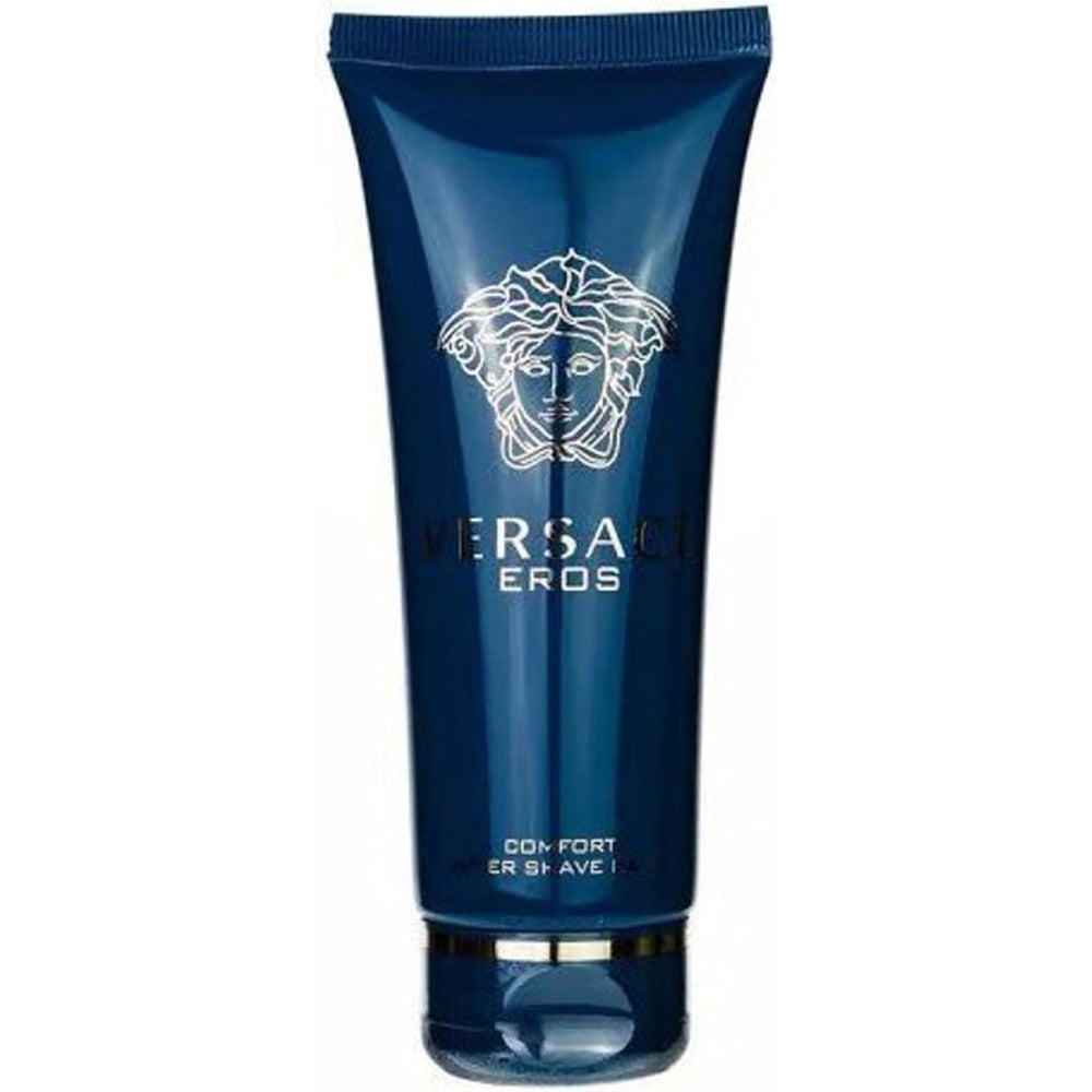 Versace Eros for Men Comfort After Shave Balm 100ml blue tube front view