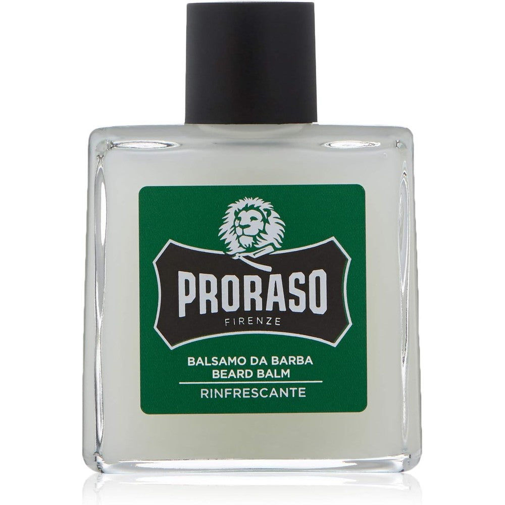 Proraso Refreshing Beard Balm bottle front view showing green label