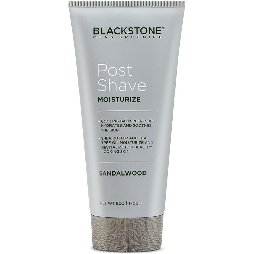 Blackstone Men's Grooming Post Shave Moisturizer Sandalwood front view bottle