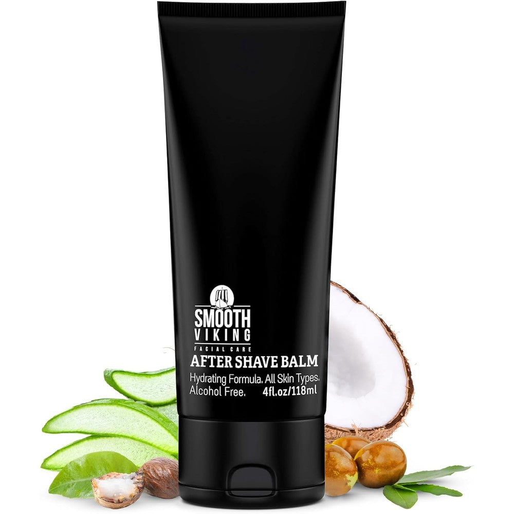 Smooth Viking Beard Care After Shave Balm front view squeeze tube