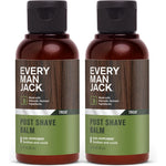 Every Man Jack Men's Post Shave Balm front view of the two pack packaging.