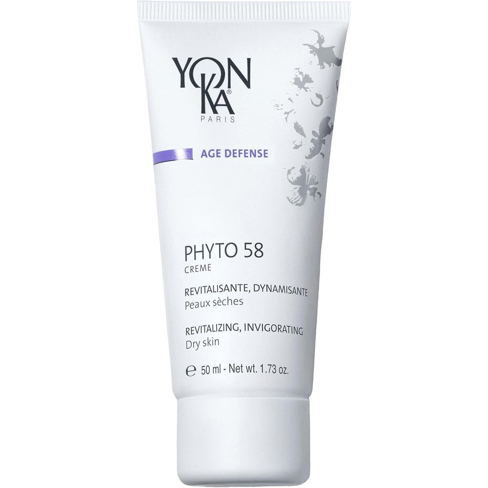 Yonka Phyto 58 PS Night Cream front view tube for dry skin care