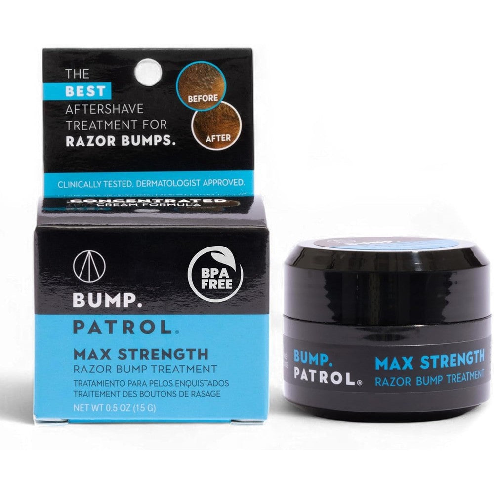 Bump Patrol Max Strength Razor Bump Treatment Cream front view packaging