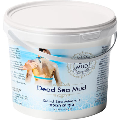 Dr. Mud's Dead Sea Mud Body Mask – Black Clay Body Treatment with Natural Dead Sea Minerals | Deep Cleansing Skin & Beauty Dead Sea Mask – Skin Care Detox Product for Men & Women (1500 gr)