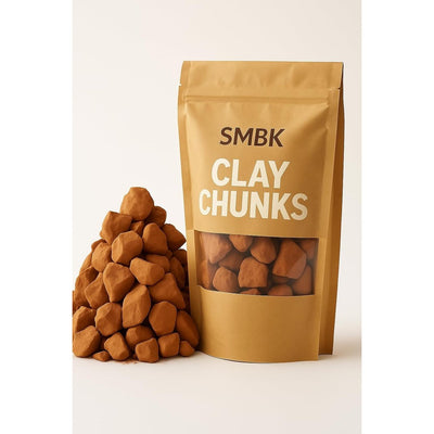 SMBK Red Clay,Edible Clay Chunks, Natural Clay,Organic Clay,Clay Mask,Natural Mud Mask,7OZ (200GM)