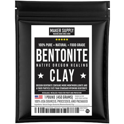 Bentonite Clay Food Grade 1 Lb Powder – Natural Heavy Metal Detox & Pore Cleansing | Indian Healing | DIY Hair & Facial Mask Treatment for Oily Skin | Toothpaste, Deo, Bath & Foot Soak