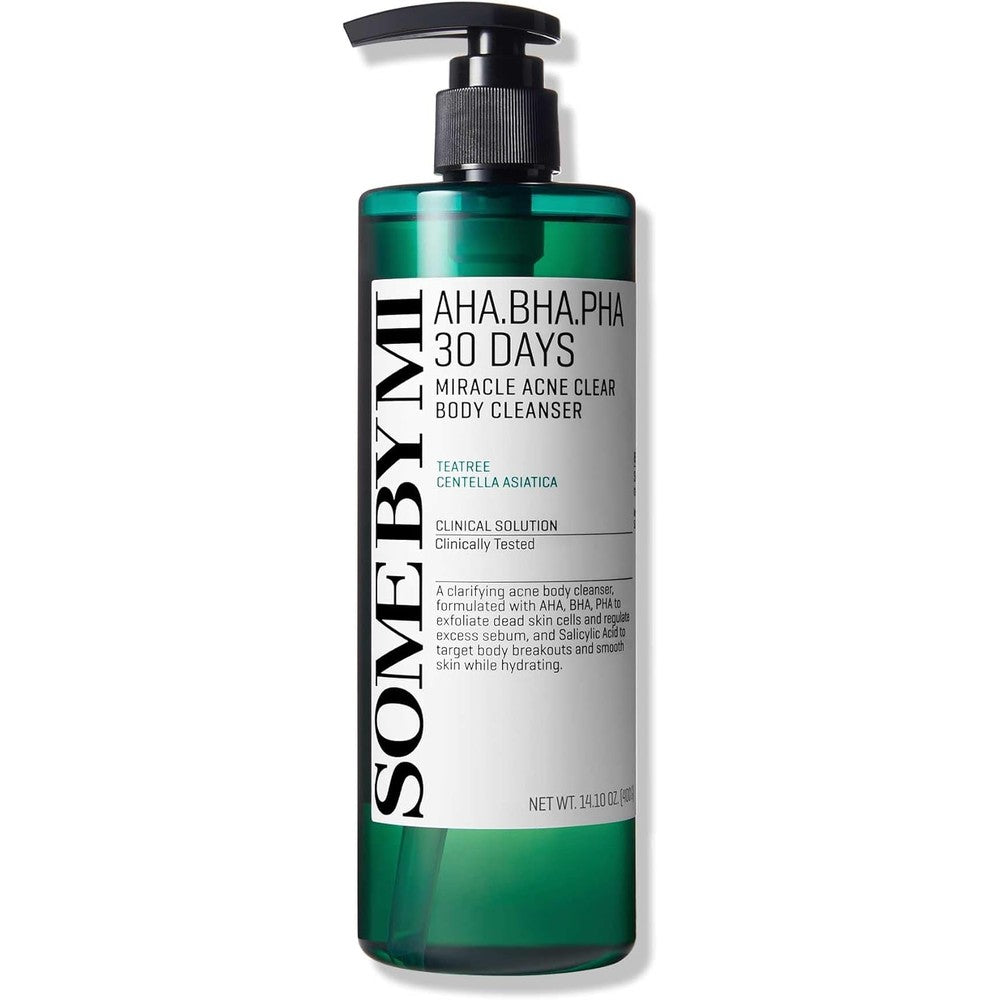Some By Mi AHA BHA PHA 30 Days Miracle Acne Clear Body Cleanser front bottle
