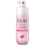 Olay Intensely Hydrating Body Wash front view showing Strawberry Summer Fizz label