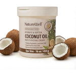 NATURE WELL Coconut Oil Moisturizing Cream front view sixteen ounce tub for intense hydration