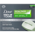 Dove Men Care 3 in 1 Bar Cleanser Extra Fresh 8 pack front view