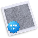 SMELLRID Activated Charcoal Odor Absorbent Pads 12 pack front view for body odor control.