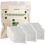 Green Piece 24 Pack Activated Charcoal Diaper Pail Deodorizer front view