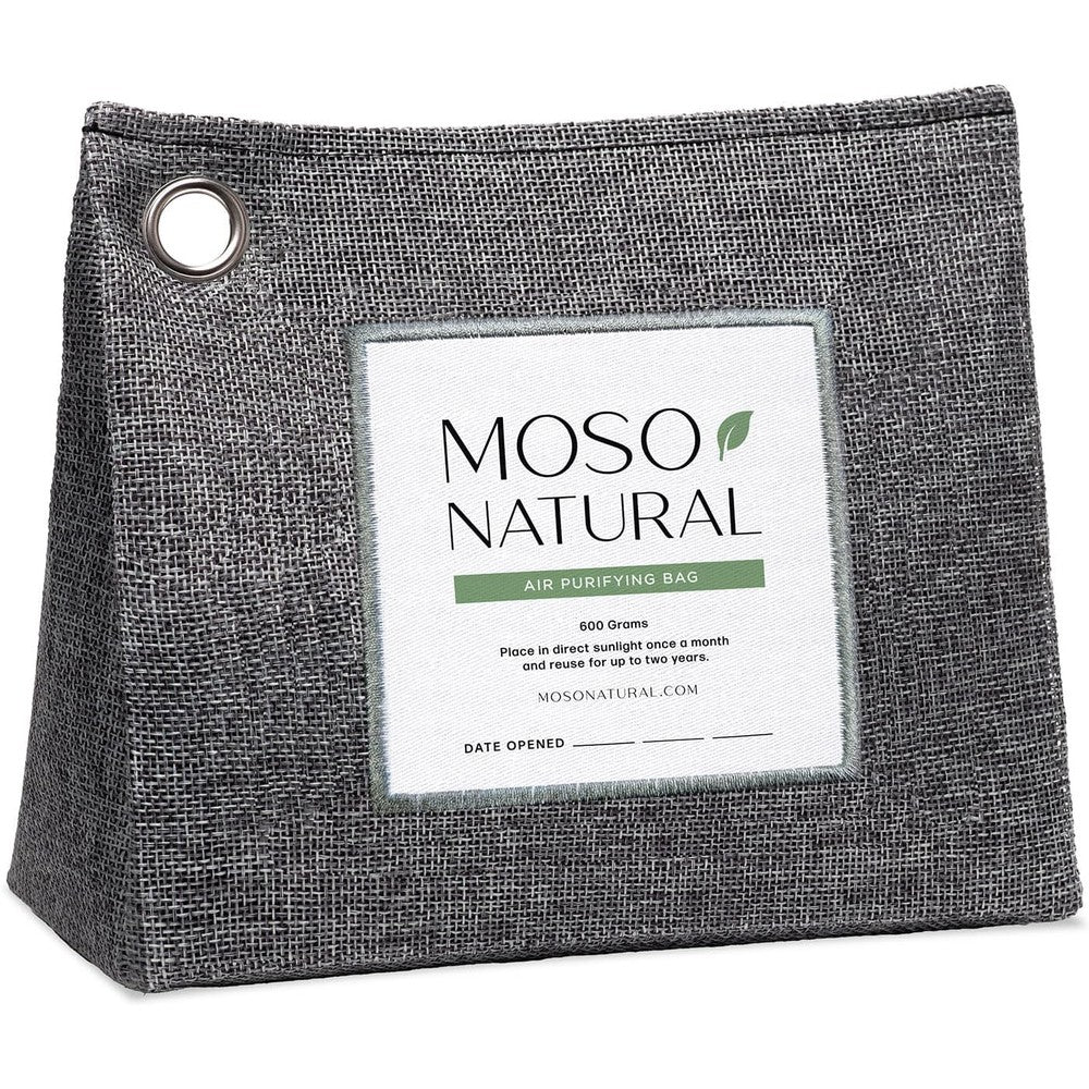 Moso Natural Air Purifying Bag 600 gram front view stand up charcoal bag