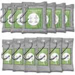 Vitscan 12 Pack Bamboo Charcoal Air Purifying Bags front view on white background