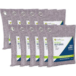 Green Breathe Eco Activated Bamboo Charcoal Odor Absorber 10-Pack front view air purifying bags.
