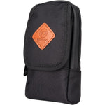 FIREDOG smell proof bag front view showing black odor proof exterior.