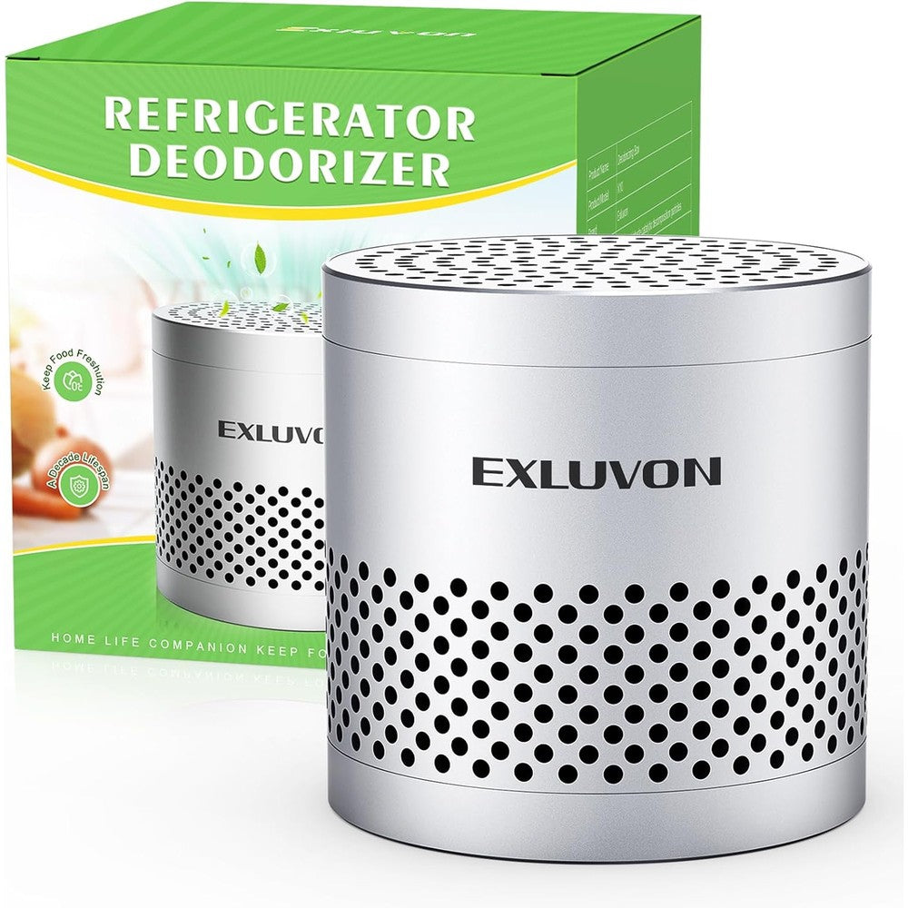 Purriko Refrigerator Deodorizer front view stainless steel odor eliminator