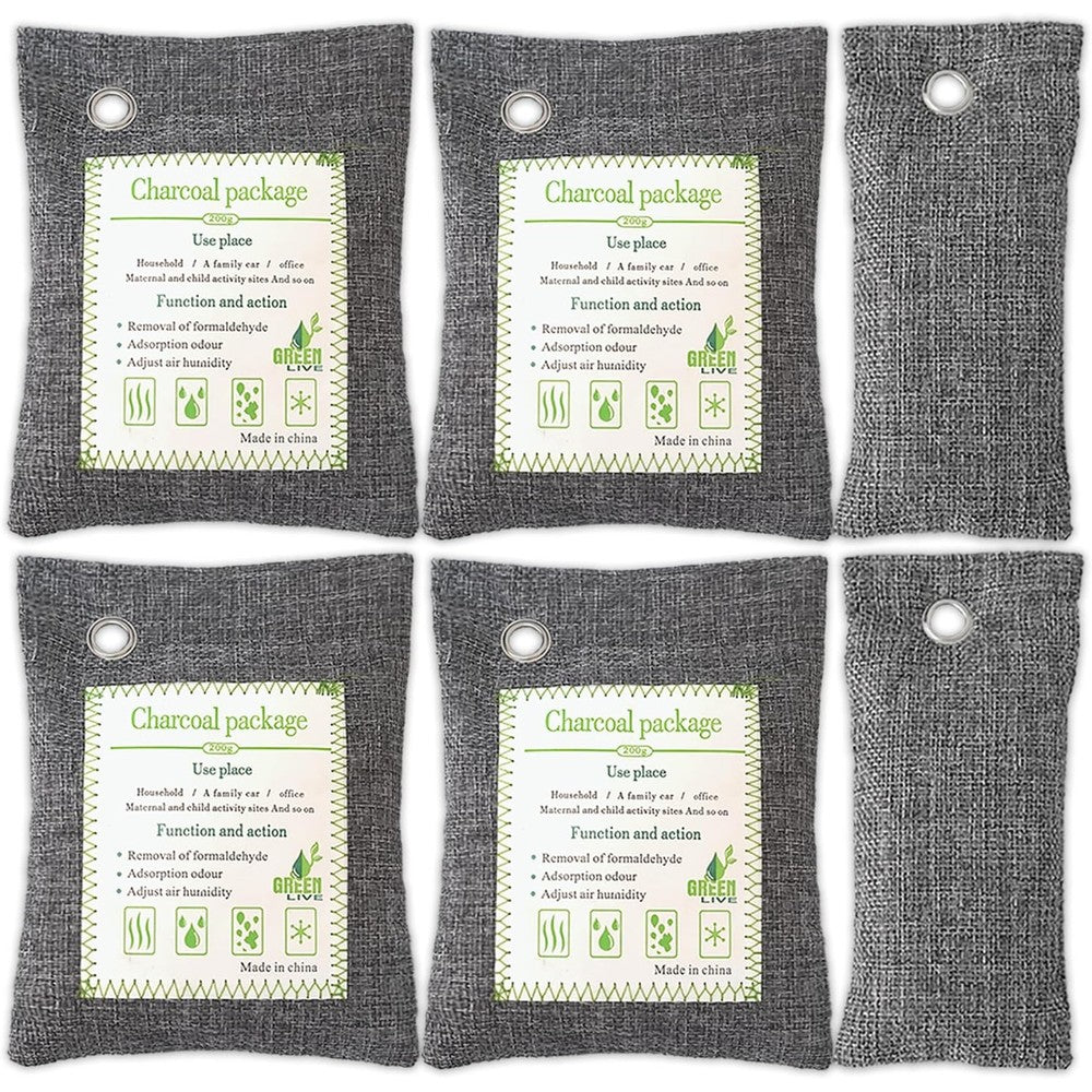 Wacalarda Activated Charcoal Odor Absorber 6-pack front view for home air purification.
