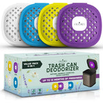 Olloro Trash Can Deodorizer front view variety pack packaging.