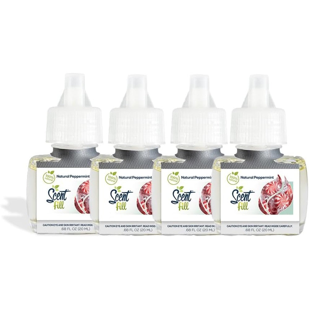 Scent Fill Natural Peppermint Plug In Refills front view 4 pack