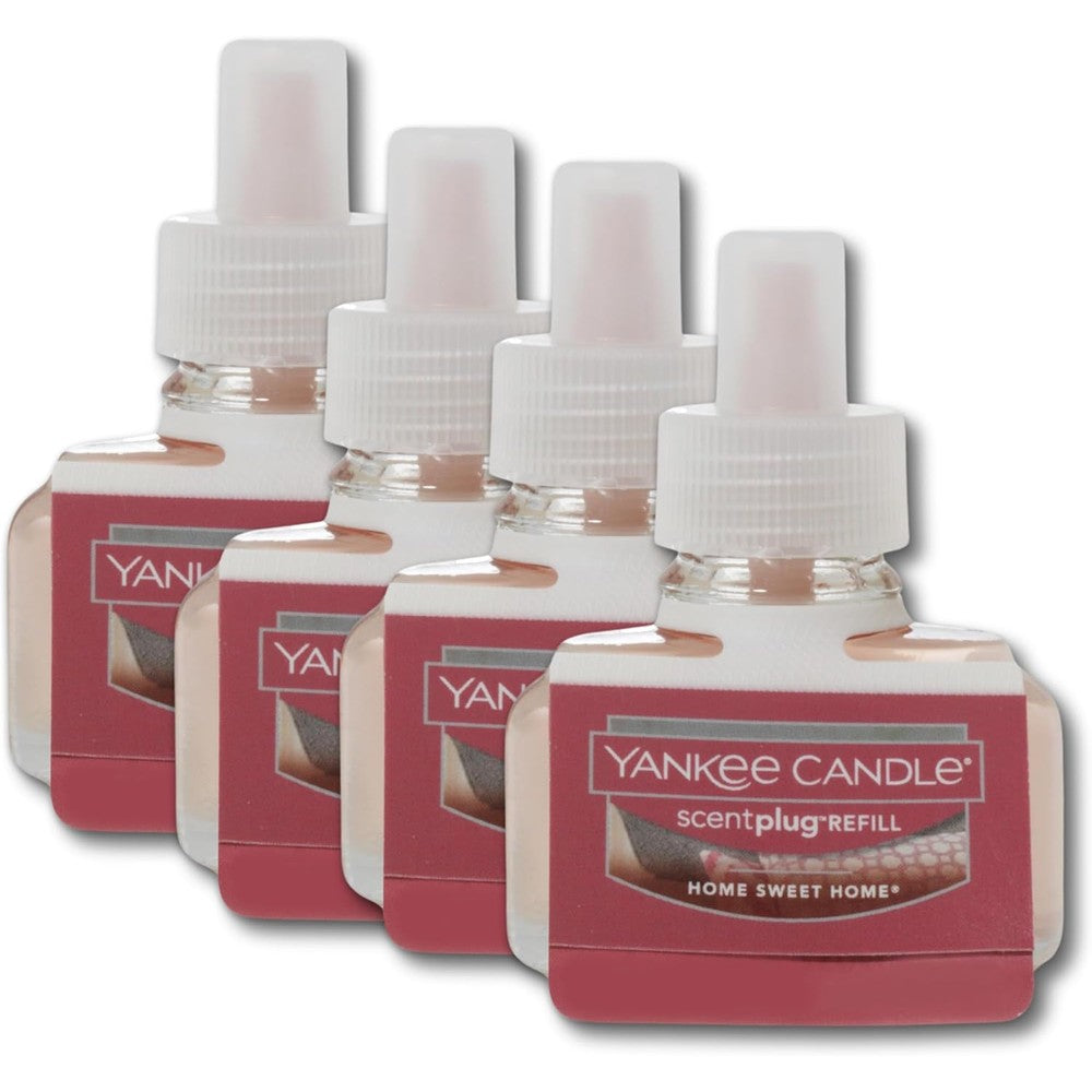 Yankee Candle ScentPlug Refill Home Sweet Home front view four pack.