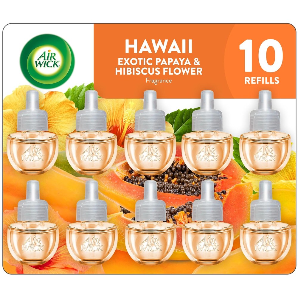 Air Wick Hawaii Scented Oil Refill 10 Pack front view for home fragrance