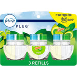 Febreze Plug-In Air Freshener Gain Original 3-pack front view for home odor elimination.