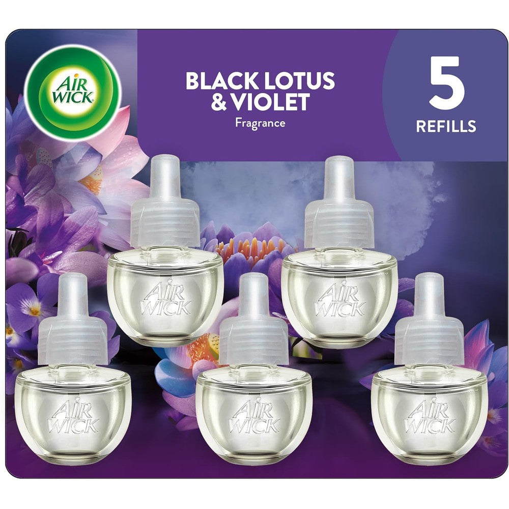 Air Wick Scented Oil Refill Black Lotus and Violet front view home fragrance