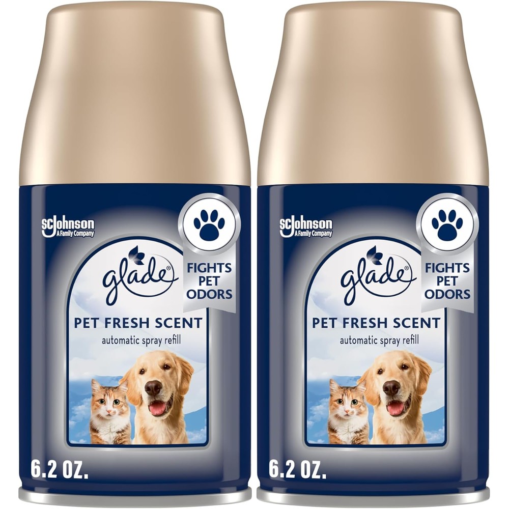 Glade Automatic Spray Refill Pet Fresh Scent 2 count front view imported air freshener.