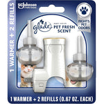 Glade PlugIns Refills Starter Kit Pet Fresh front view odor eliminator