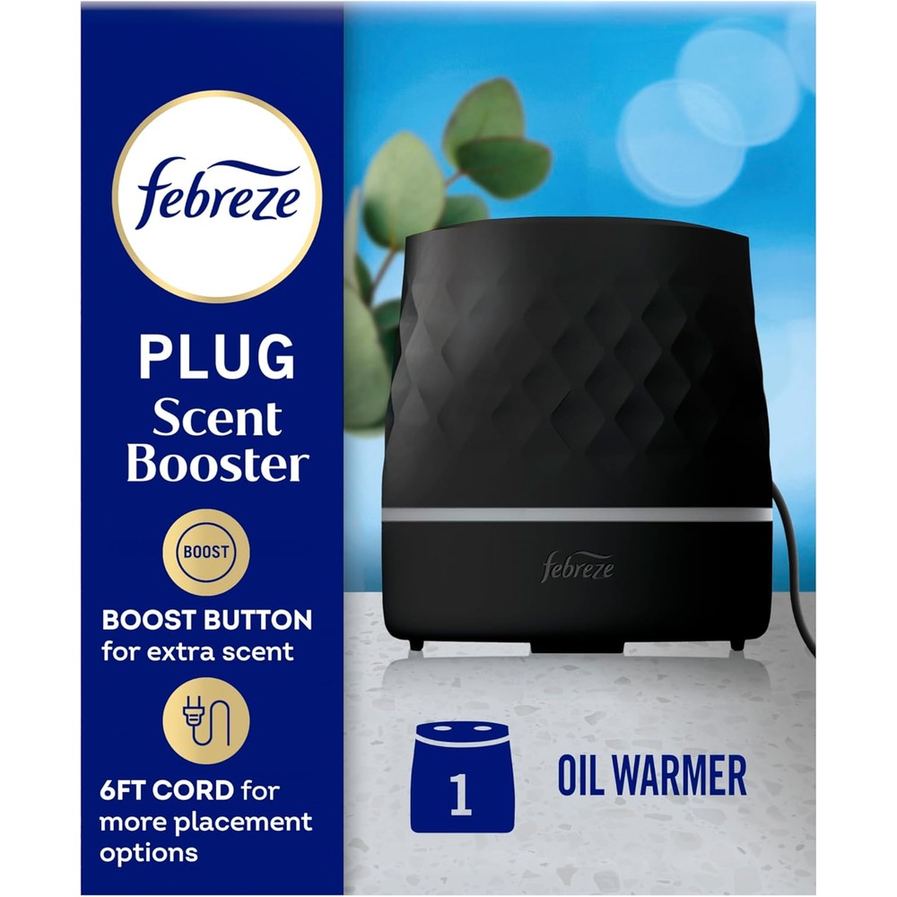 Febreze Plug Scent Booster black oil diffuser front view