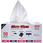 Eurow 200GSM Microfiber Cleaning Cloths front view in dispenser box