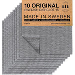 SUPERSCANDI Swedish Dishcloths 10 pack front view eco-friendly kitchen cleaning