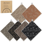 Needbrock Swedish dishcloths 6 pack premium kitchen cleaning cloths front view packaged set