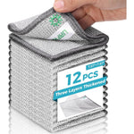 UAFAP non scratch wire dishcloth twelve pack front view showing the triple layer mesh material.