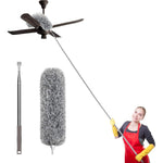 SetSail Extra Long Microfiber Duster front view with fully extended 100 inch pole.