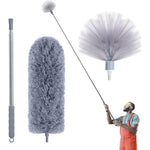 IVYROLL Microfiber Feather Duster kit with 100 inch extension pole shown at full length.