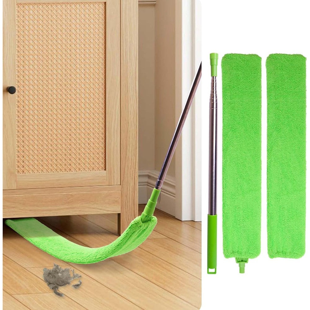 Bafezoze retractable gap dust cleaner front view under appliance tool.