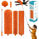 Hohoky cobweb duster with extension pole front view for high ceiling cleaning