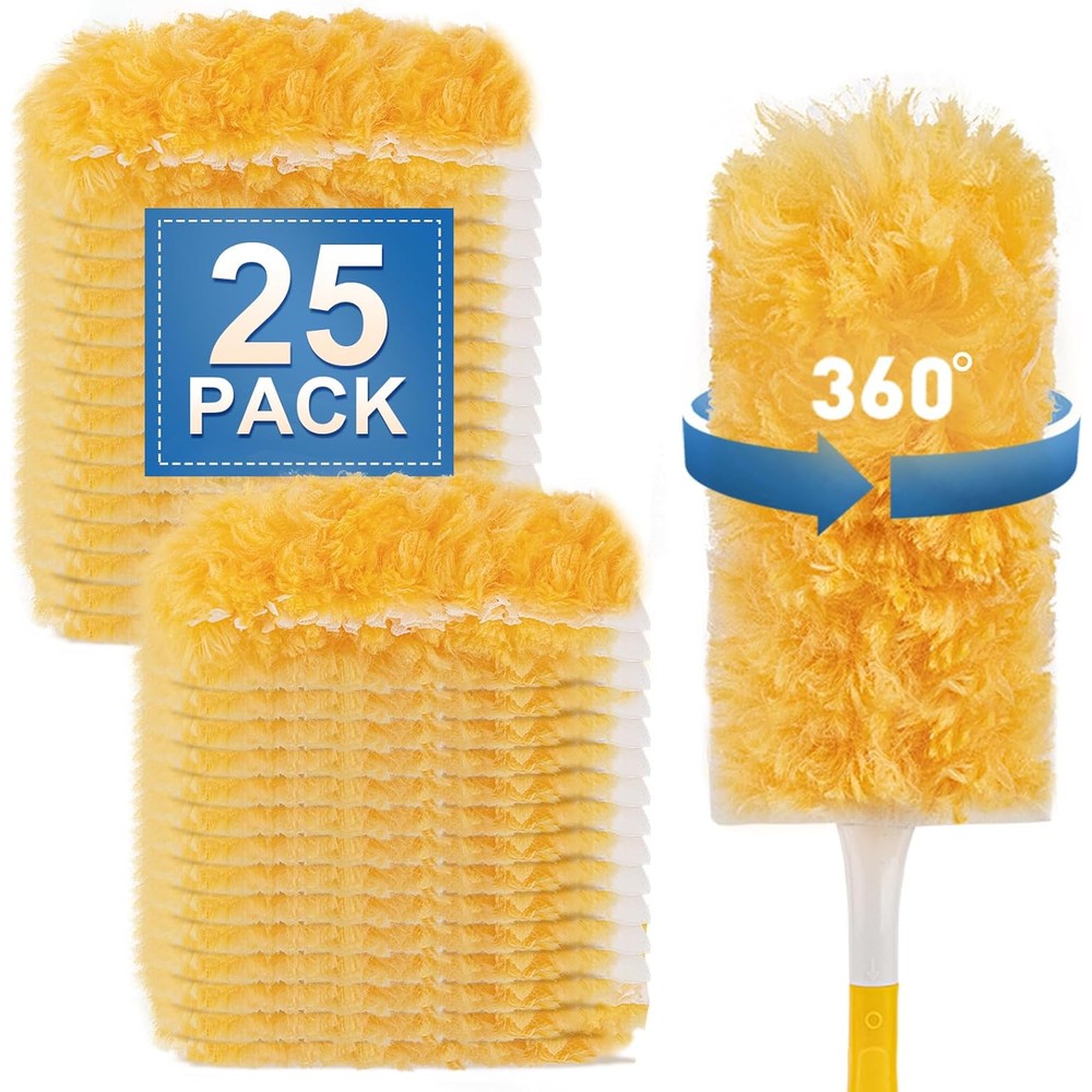 YHOVID Heavy Duty Duster Refills 25 pack front view for home cleaning