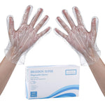 Brandon-super Disposable Food Prep Gloves front view 500 count box.