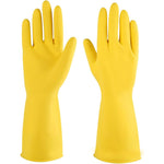 IUCGE Reusable Rubber Cleaning Gloves front view for household kitchen use.