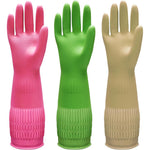 Bamllum rubber dishwashing gloves front view for household cleaning.