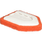 OXO Good Grips Tub and Tile Scrubber Refill front view of white and orange scrubbing pad.