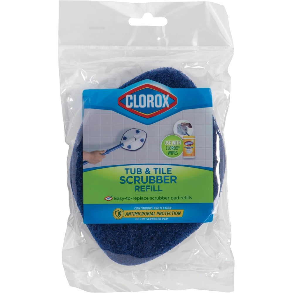 Clorox Extendable Tub and Tile Scrubber front view bathroom cleaning tool