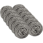Scrub It stainless steel scourers 12 pack front view heavy duty scrubbers.