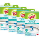 Scotch-Brite Disposable Toilet Scrubber Refills front view bathroom cleaning supplies.
