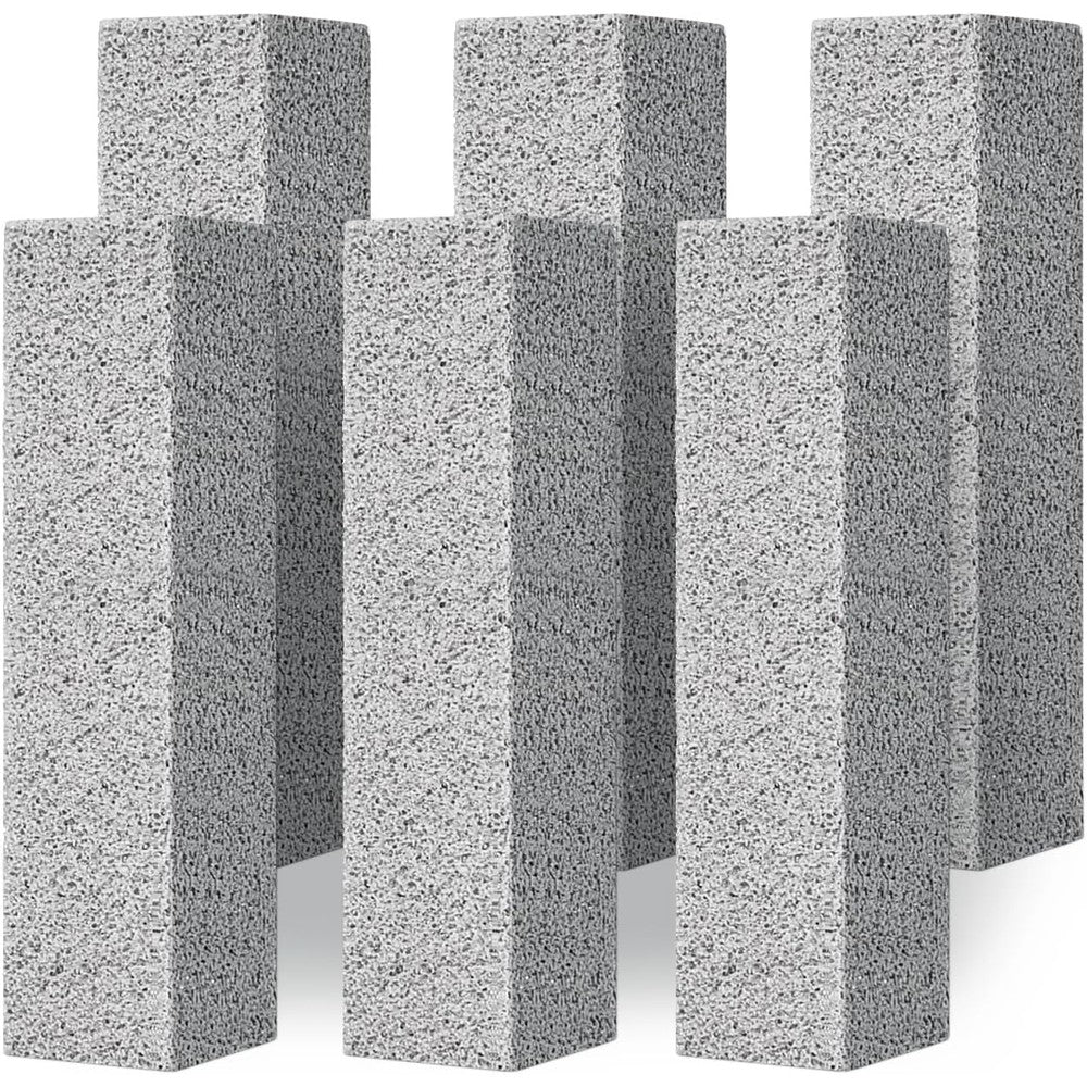 4TH Pumice Stone 6 Pack front view for toilet cleaning